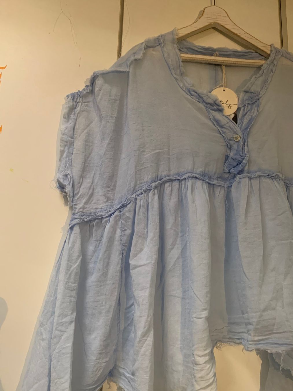 Tuniques: Damen Tunika hellblau weiter Schnitt, neu, onesize 42-48 – Neuf (Voir description) à St. Gallen par Miousch 3