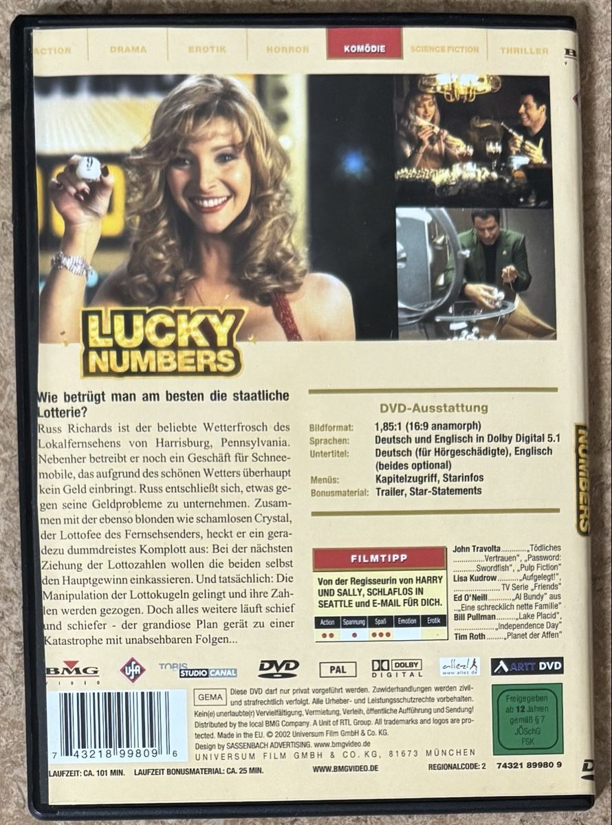 Alle DVDs: LUCKY NUMBERS  – Neu (gemäss Beschreibung) aus Dietikon von AndreaSch01 1