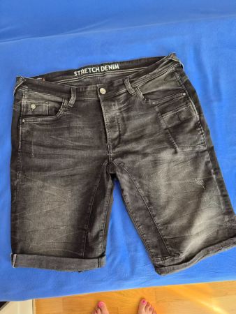 H - stretch Jeans Shorts schwarz Grösse 40 INCH