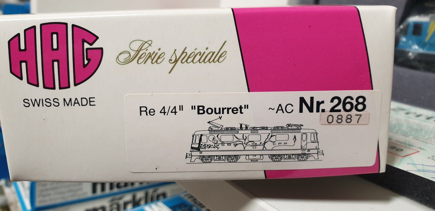 Hag Modellini di ferrovie: Hag SBB Re4/4 Bourret H0/AC Nr.268 – Nuovo (secondo la descrizione) da Geroldswil venduto da TopTrain54 5