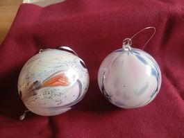2 Grosse NEUE Glaskugeln 9/10cm pro St 19.--Fr