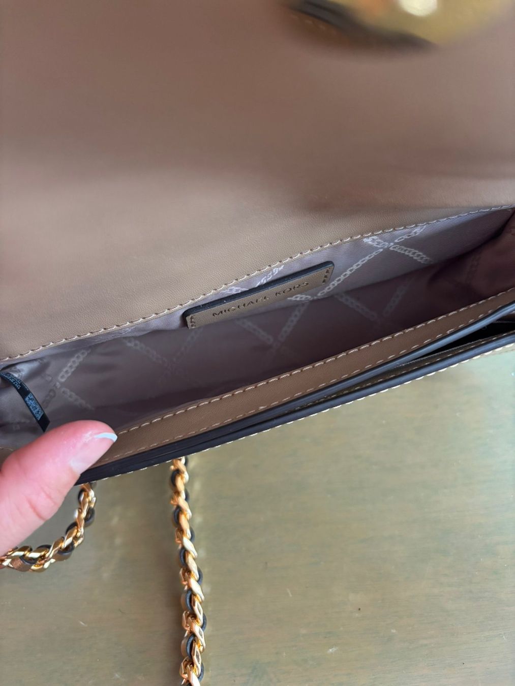 Michael Kors Borse da donna: Michael Kors Tasche / Handtasche in Gold – Usato da Jonen venduto da Lux.K. 3