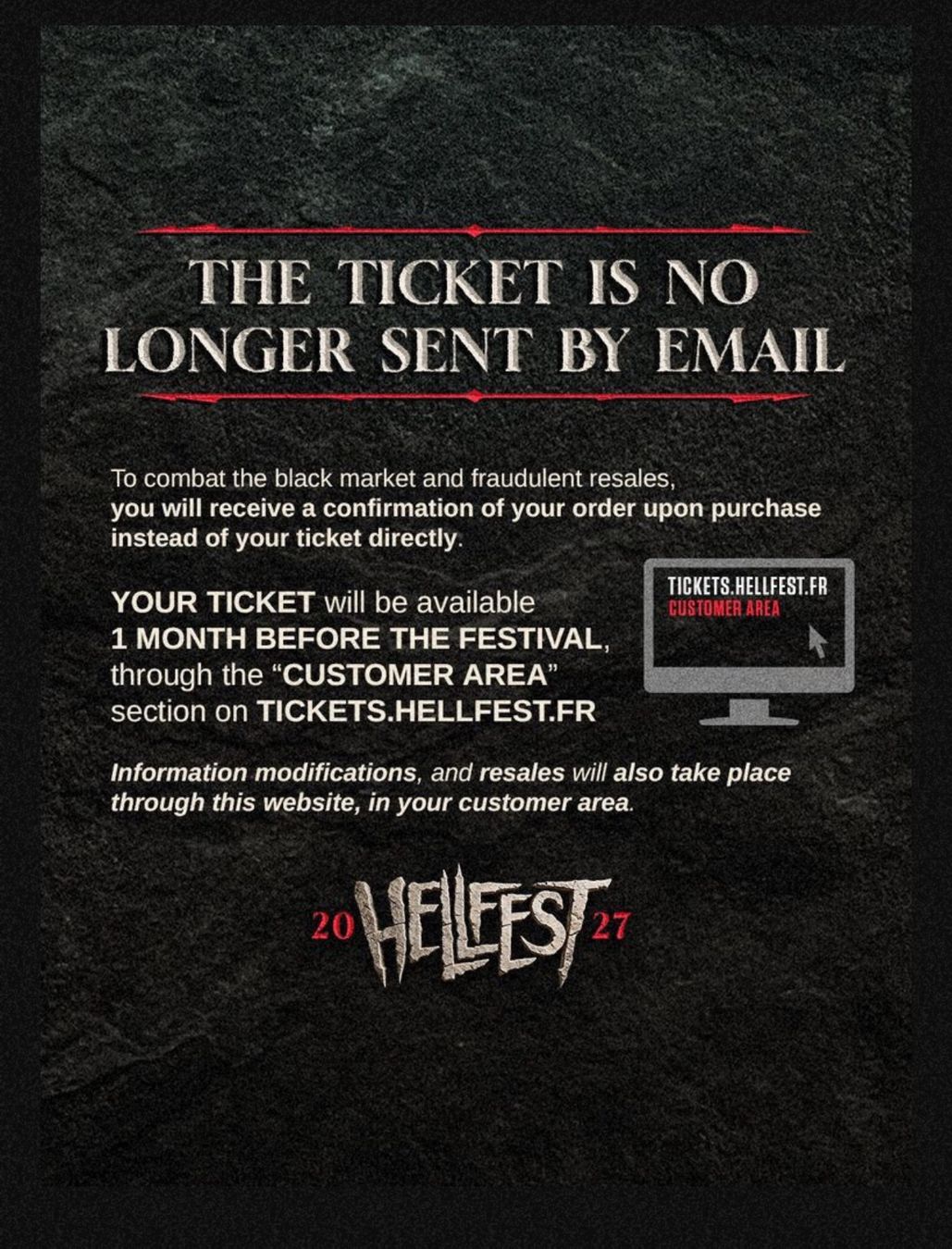 Tickets: Hellfest 2027 : 2pass- 4days , XXem edition – Neu und originalverpackt aus Villars-sur-Glâne von kirkyoyo 1