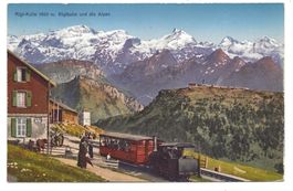Rigi-Kulm (LU/SZ) Rigi-Dampfzug - Post-Bureau - Alpen - 1925