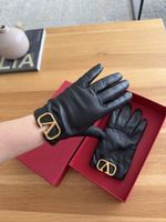 Valentino Garavani VLogo Lederhandschuhe Gr. 8