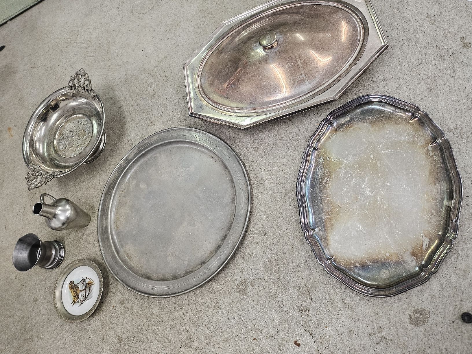 Alle Dekorationen: Rund 5 Kilo Silber Zinn oder versilbert Konvolut Lot – Gebraucht aus St. Gallen von Cocos_Ricardo 9