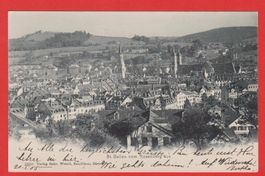 St. Gallen   :   alte Ansichtskrte vom Rosenberg aus, 1905
