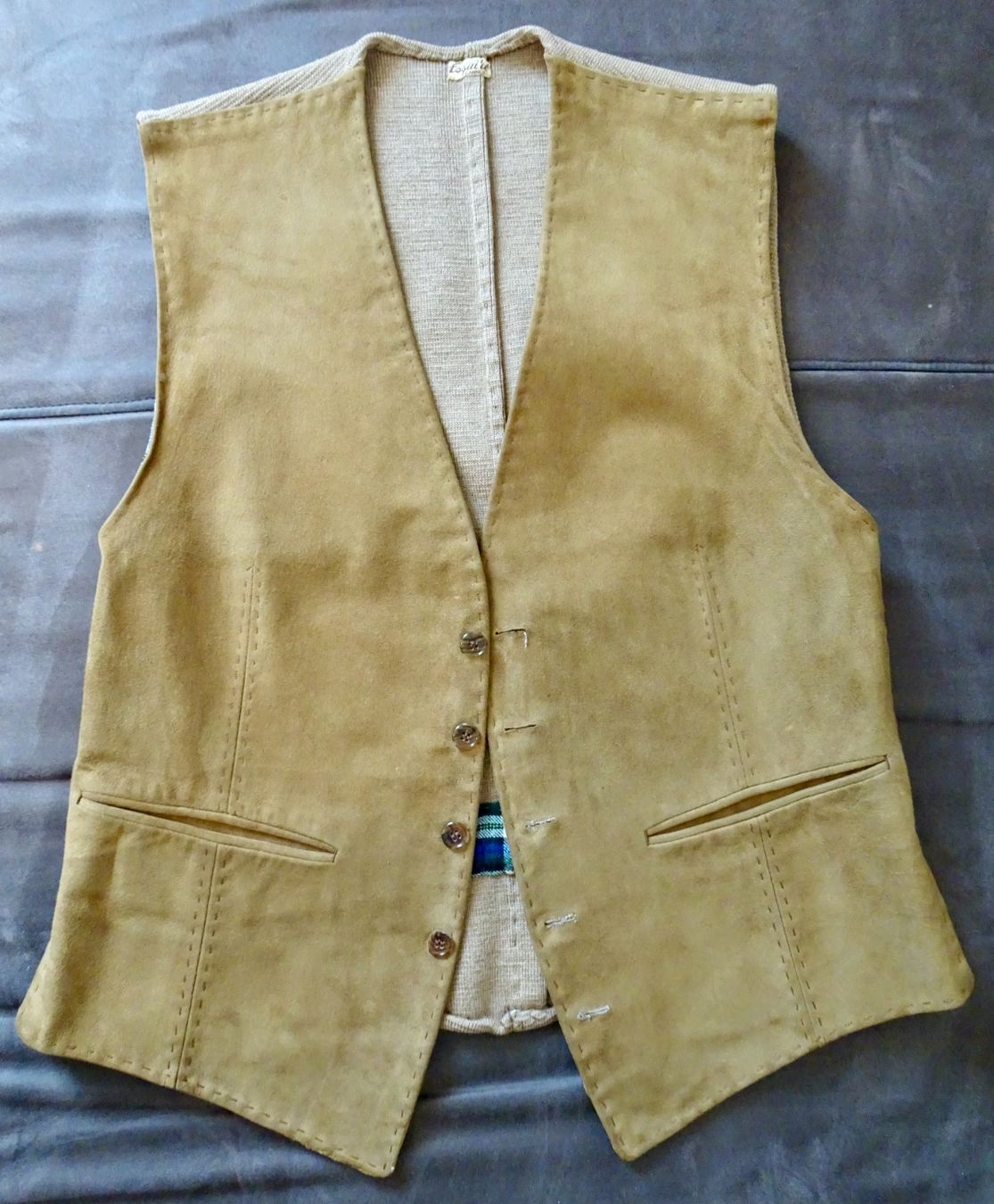 Gilet & Giacche: Gilet en cuir suédé taille M – Usato da Châtelaine venduto da Gio54321 4