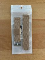 Nylonarmband 20 mm mit Edelstahlschliesse Khaki/beige