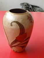 Wunderschöne Emailliert Messing Vase 1930 1940 Jahre .