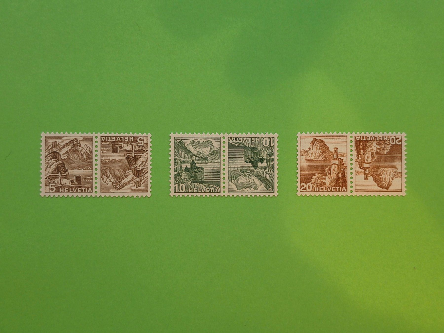 Tutti i francobolli: 1948 Kehrdrucke K38-K40, postfrisch** – Nuovo (secondo la descrizione) da Leimbach AG venduto da jaja79
