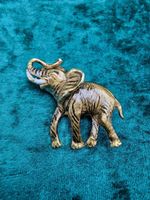 Gebrauchte vergoldete Brosche, Elefant