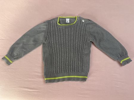 Grauer Strickpullover Gr. 80, Gloria Jeans