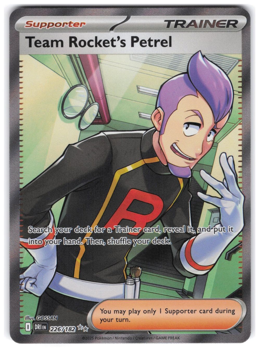 Pokémon Carte collezionabili: Team Rocket's Petrel / Lambda / Destined Rivals / DRI 226 – Nuovo (secondo la descrizione) da Arni AG venduto da PokemonCardsStore