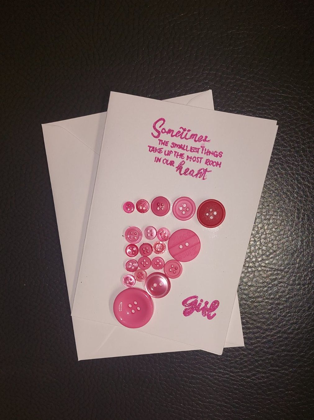 Cartoline: Handgemachte Geburtskarte Girl – Nuovo (secondo la descrizione) da Erlinsbach venduto da pfunky