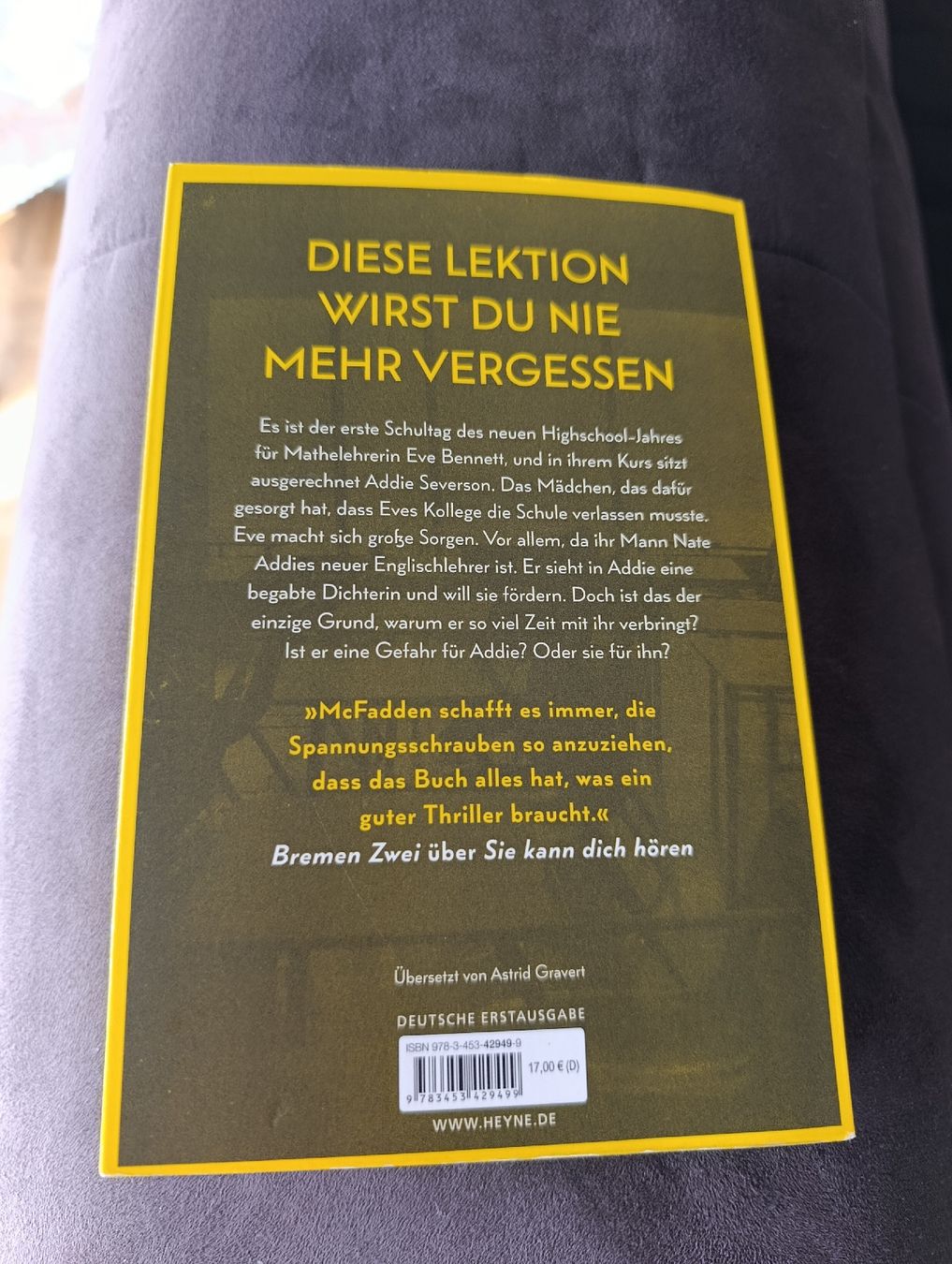 Bücher: Freida McFadden Der Lehrer – Gebraucht aus Bellach von TORA4 1