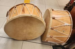 PERU:Big Cacho Nativa Folkloretrommel & Zubehör, 61cm x 35cm