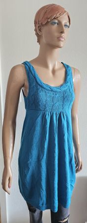 Strickkleid türkis Grösse S/M