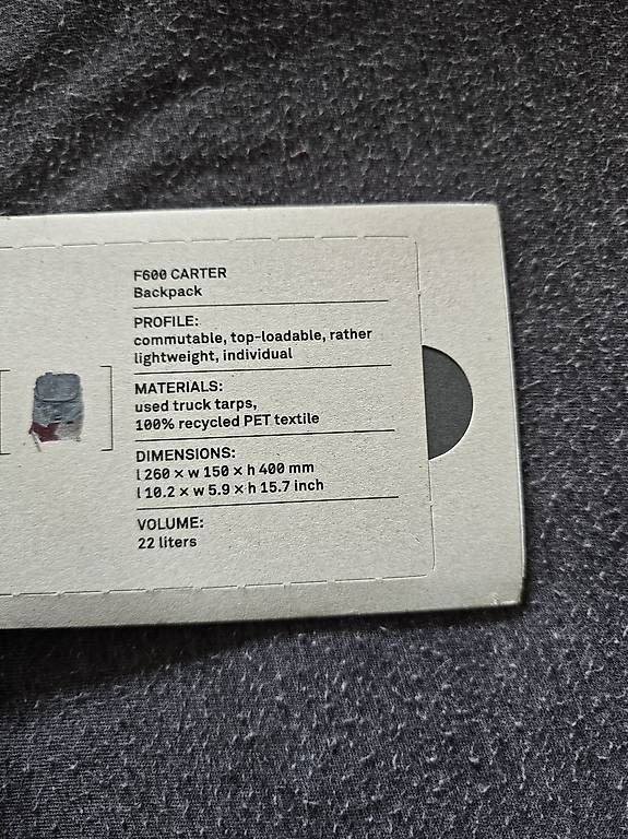 Rucksäcke: Rucksack Freitag F600 Carter – Gebraucht aus Bern von Padu008 2