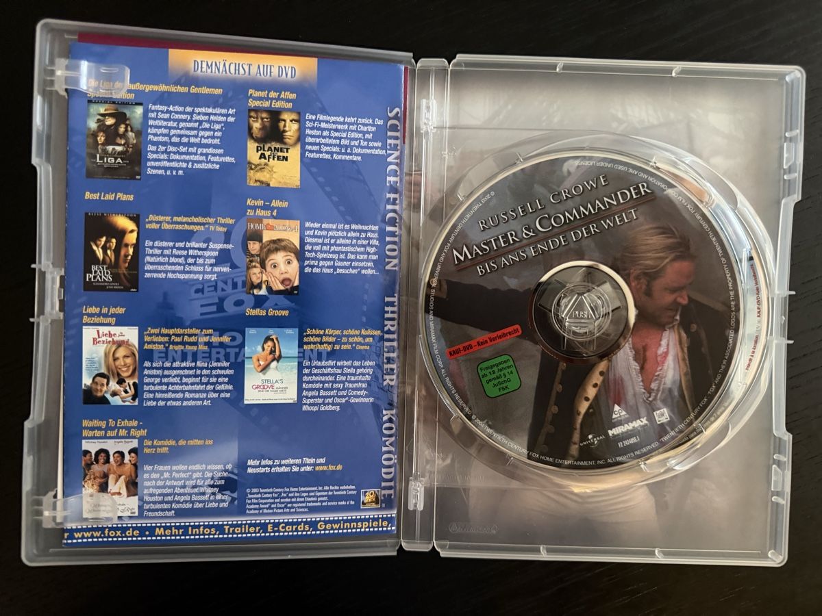 Alle DVDs: Master and Commander DVD 2er Disc Special Edition – Neu (gemäss Beschreibung) aus Lausen von EisAmStiel94 2