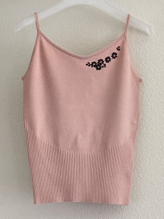 WANKO Damen Spaghettiträger-Stricktop - Größe S für S-M
