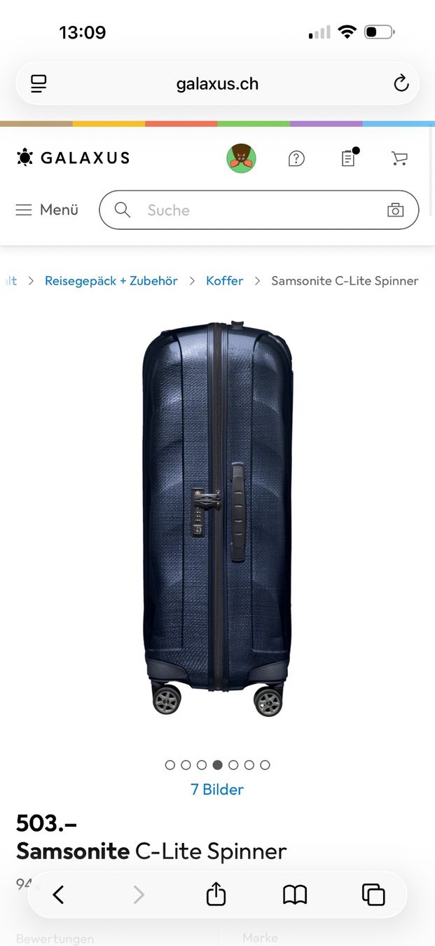 Samsonite Valigie: Samsonite C-Lite Koffer 75cm 2.5kg Blau – Usato da Zug venduto da MC2CC 2