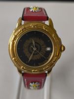 Michel Jordi Armbanduhr Quartz, vergoldet, original Band