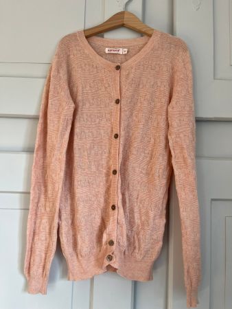 AYMARA Designer Strickjacke Cardigan NEU Pfirsich Gr 152 /12