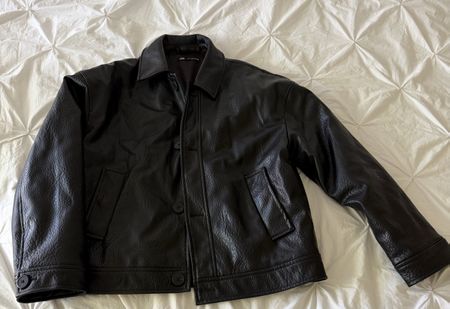 Schicke Zara Herren Jacke in Leder Optik, Grösse M Top!