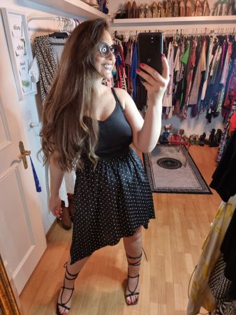 Schwarzes Sommerkleid - Elegant und Verspielt Gr38/40👗✨