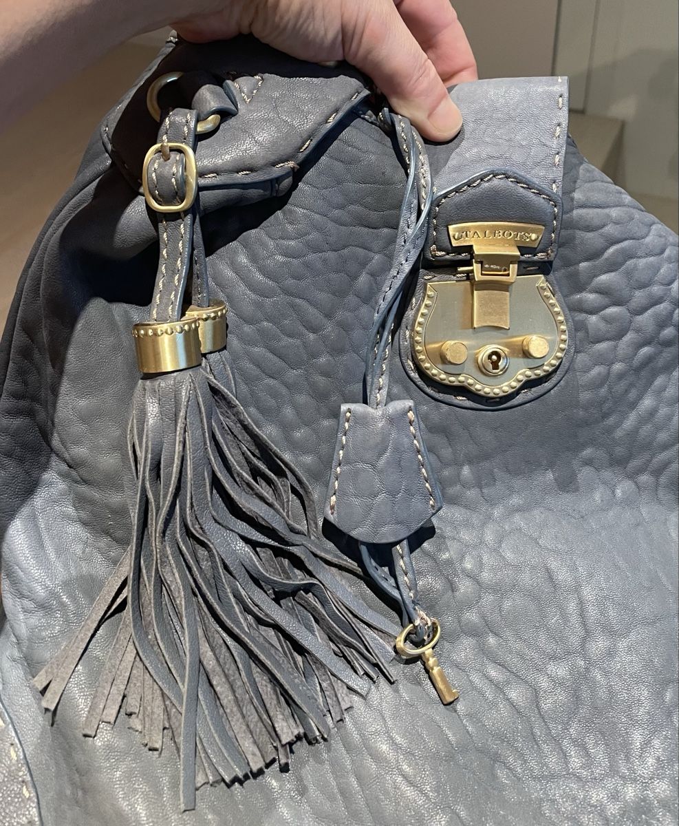 Borse da donna: Talbots Leather Shoulder Bag Blue – Usato da Oberwil BL venduto da Stellochkas 5