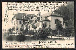 AK Zürich, Restaurant Rigiblick, 1903