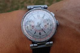 🇨🇭VINTAGE!!SELTENE CHRONOGRAPH HANDAUFZUG LANDERON KAL.53