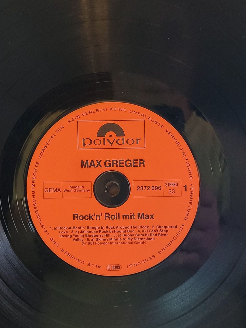 Dischi in vinile: Vinyle Max Greger Rock'n'Roll Polydor 33T – Usato da la Chaux-de-Fonds venduto da Lampe 2