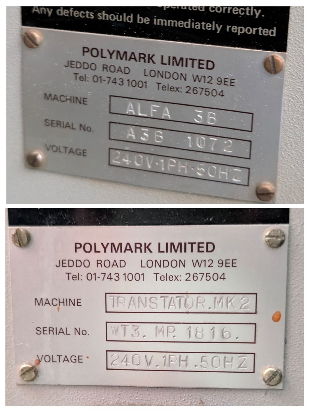 Tutte le macchine: Minipress Transtator von Polymark Ltd – Usato da Balgach venduto da Vwbus65 3