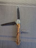 Taschenmesser A.Wingen JR Solingen Hirschhorn gebrauct