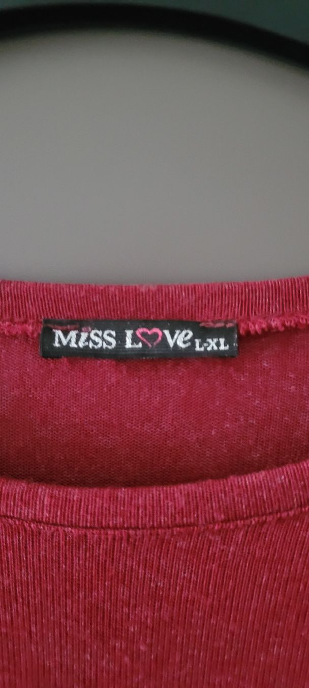 Pullover & Sweatshirts: Miss Love pull bordeaux imprimé taille L/XL  – Neu (gemäss Beschreibung) aus Vevey von x_y_f 1