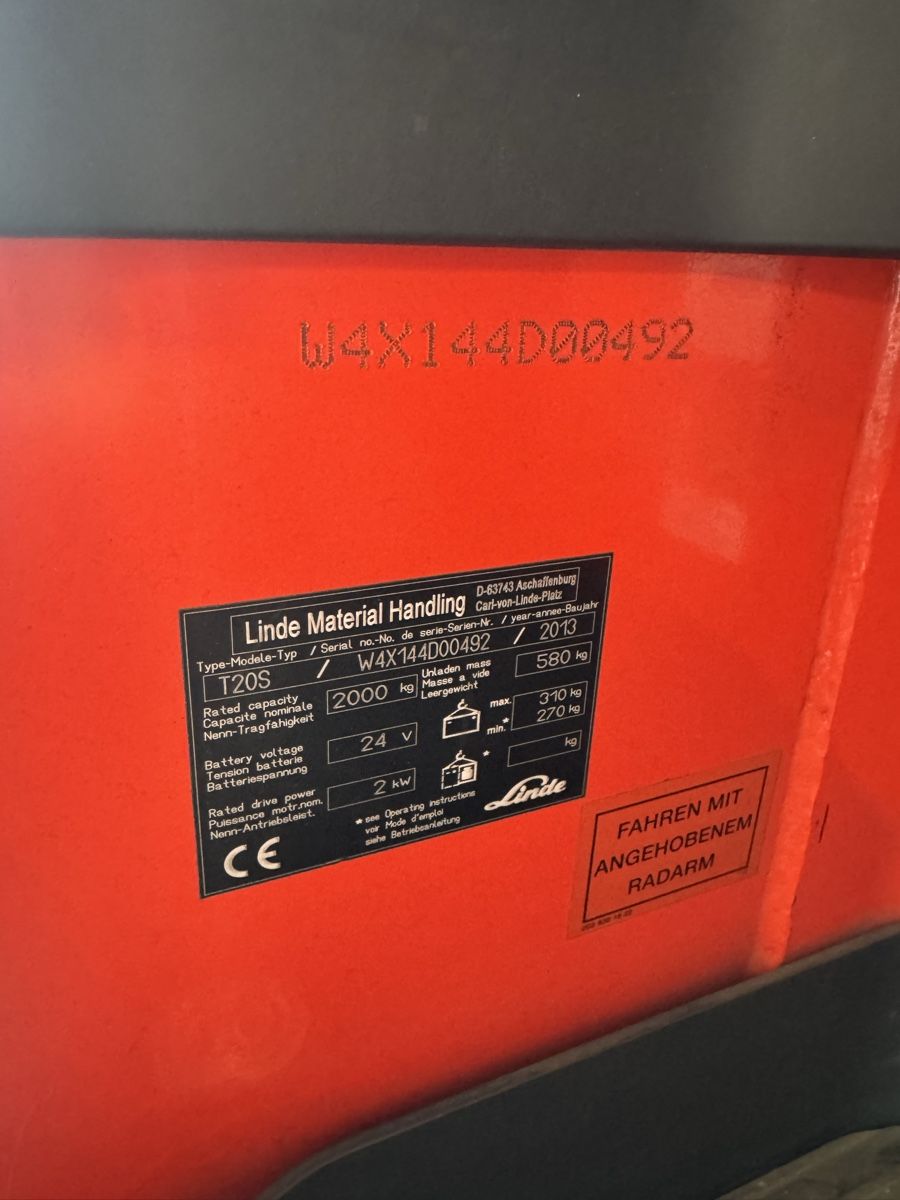 Linde Carrelli elevatori e a forche: Linde T20s 2013 Elektro-Hubwagen – Difettoso da Winterthur venduto da ise_7zrr 1
