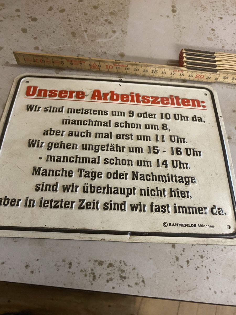 Schilder: Blechschild  – Gebraucht aus Menzingen von Edelmuni7 1