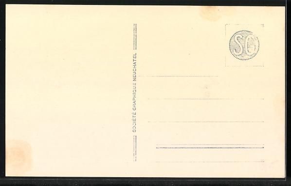 Cartoline postali: AK Le Pont, La Post, Ortspartie – Usato da Berlin venduto da bartko-reher 1