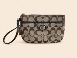 Coach Signature Wristlet - Perfect for Fall Outings!