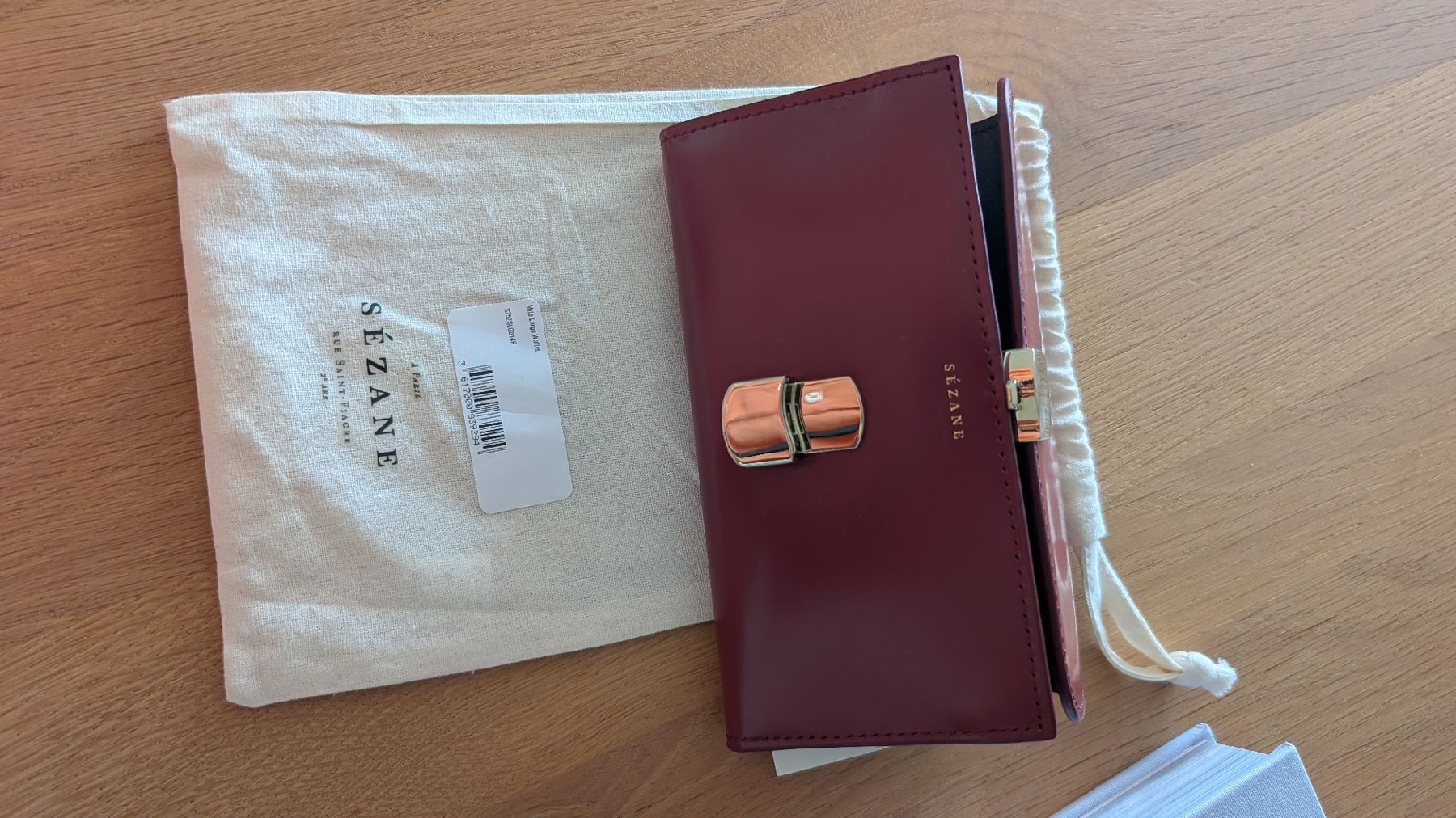 Sezane Portamonete: portefeuille Milo Carmin neu – Nuovo e nell'imballaggio originale da Biberstein venduto da ameliecimador 2