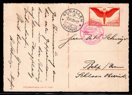 CH - Flugpost - Sonderflug - SF 29.10a - Postkarte