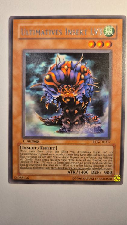 Yu-Gi-Oh Karte Ultimatives Insekt LV3 RDS-DE007 DE (Gebraucht) in ...