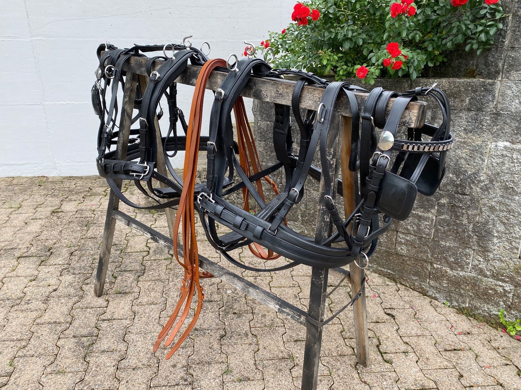Kutschen: 1 Paar schöne zweispännige Ponygeschirre – Gebraucht aus Feldbach von Fea1 6
