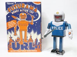 2001 Futurama Bender Police Roboter zum aufziehen