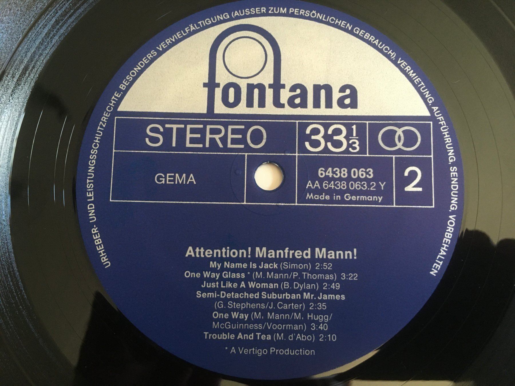 Dischi in vinile: Manfred Mann – Attention! Manfred Mann! – Usato da Uster venduto da mojorisin01 2