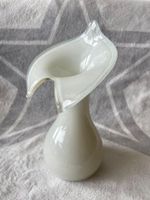 Weisse Glasvase 24cm