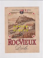 Etikette - Dôle "RocVieux" 1959 (gelocht) /bd