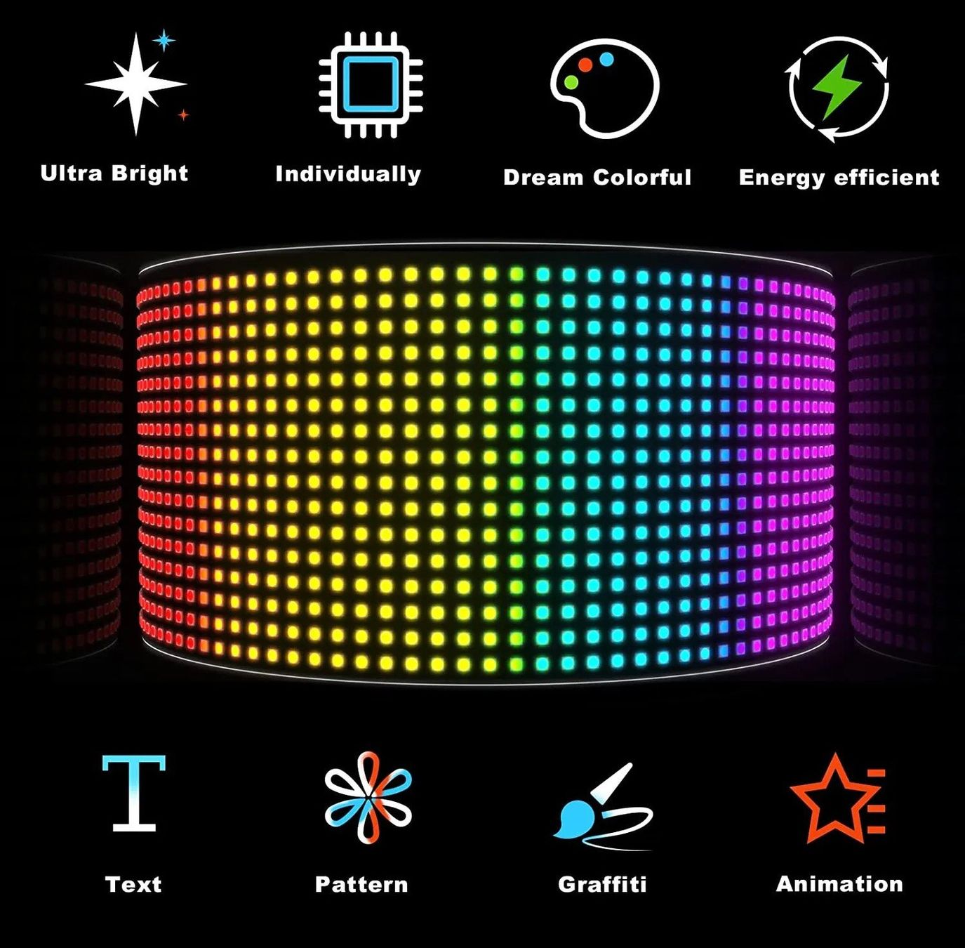 Ghirlande e barre luminose: LED Panel, Werbung LED-Zeichen  Bluetooth-App-Steuerung – Nuovo e nell'imballaggio originale da Uerkheim venduto da Kaufoption 6